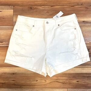 Women’s American Eagle Sz 14 White Mom Short